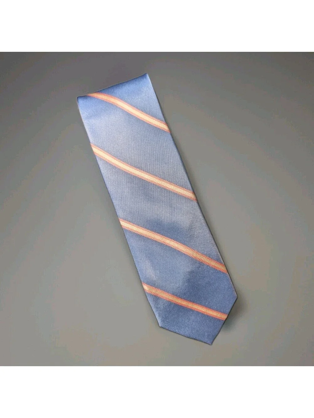 J Crew Silk Tie Light Blue Stripe NWT
